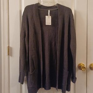 Lea &Nicole hematite colored sweater. Sweater is brand new, never worn with tag.